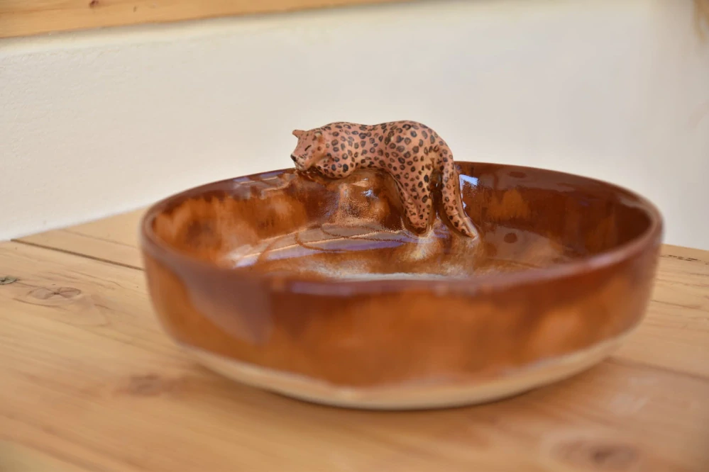 Leopard pasta bowl (cca 1l)