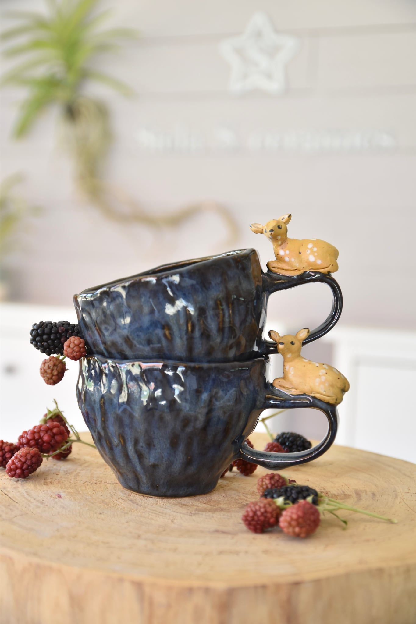Srnka dark blue mug (cca 3,5dcl)