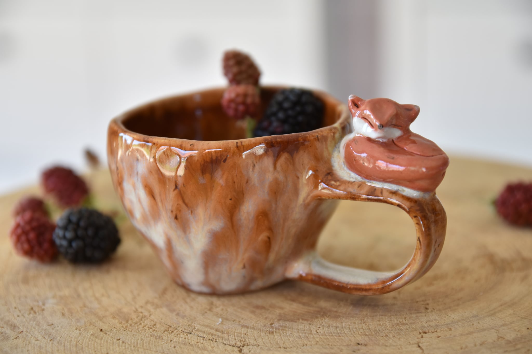 Fox caramel mug (cca 1dcl)