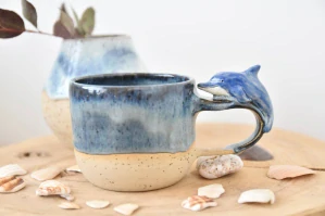Dolphin mug 🩵 (cca 2,8dcl)