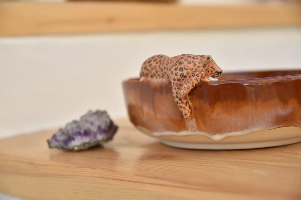 Leopard pasta bowl (cca 1l)