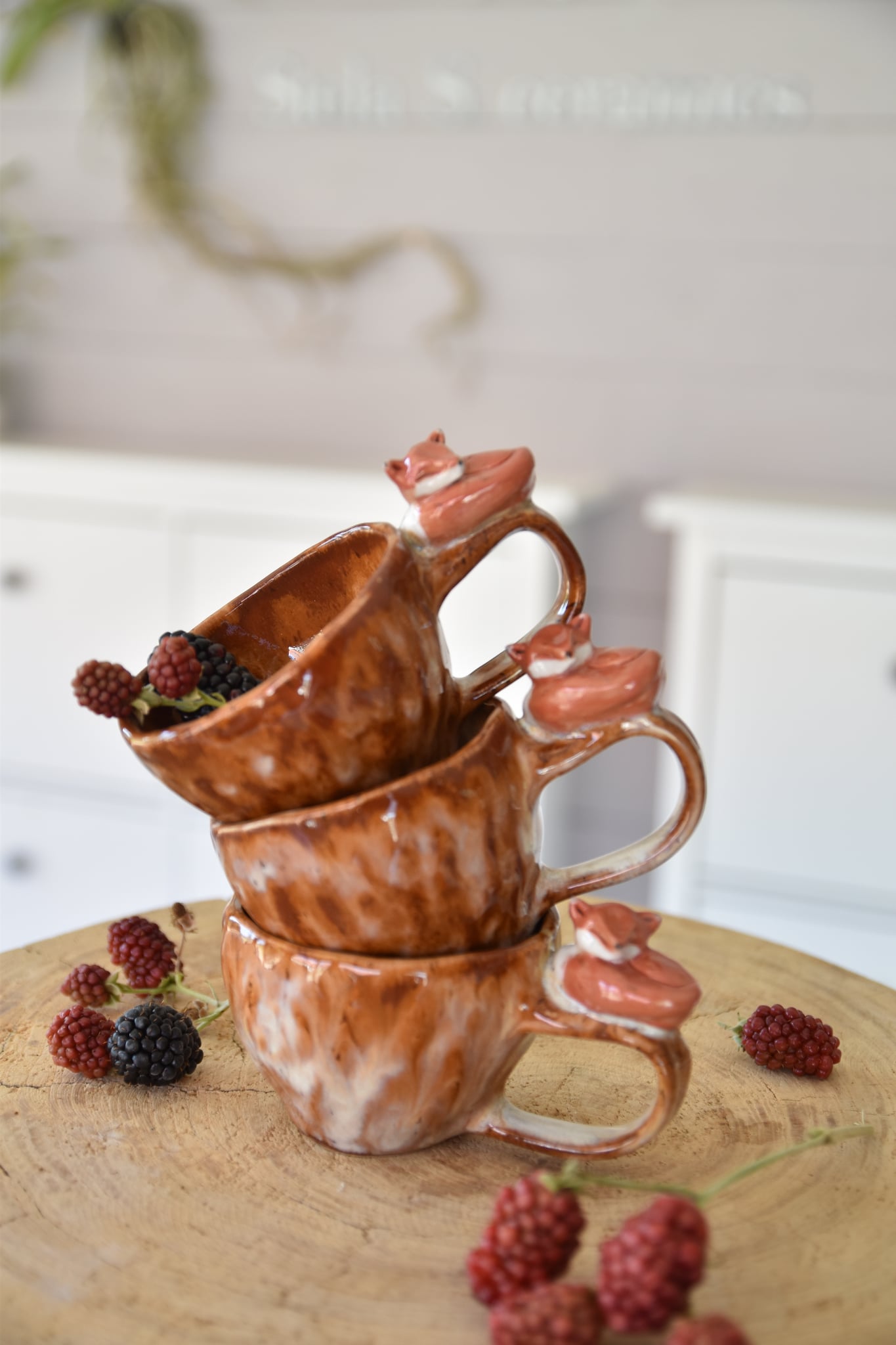 Fox caramel mug (cca 1dcl)