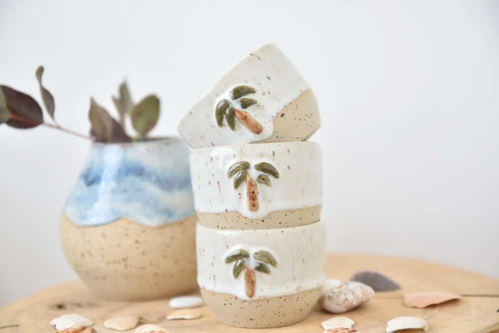 Palm tree cup (cca 1dcl)