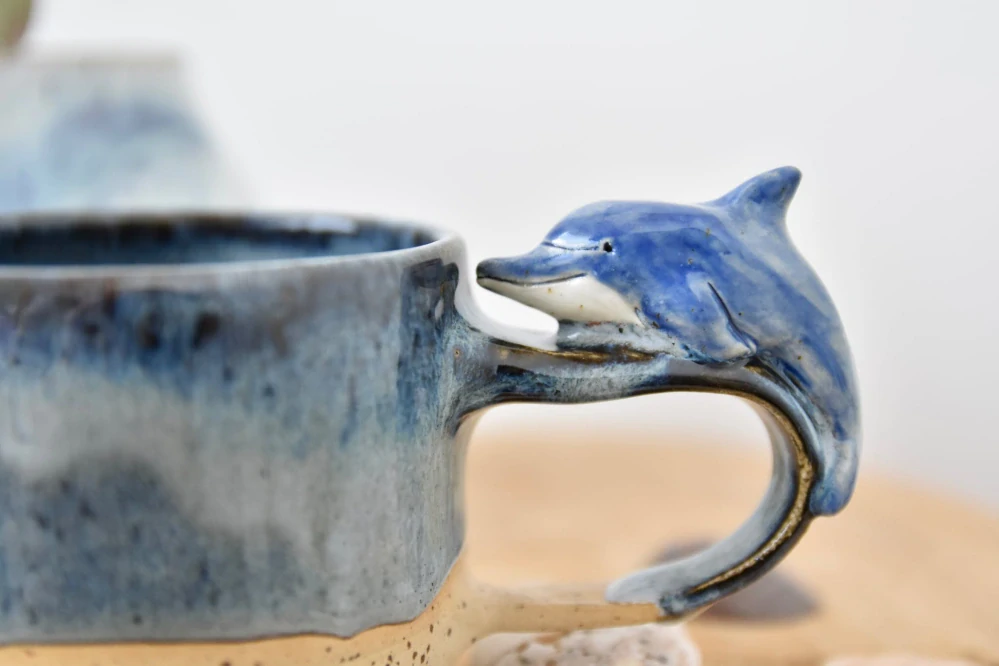 Dolphin mug 🩵 (cca 2,8dcl)