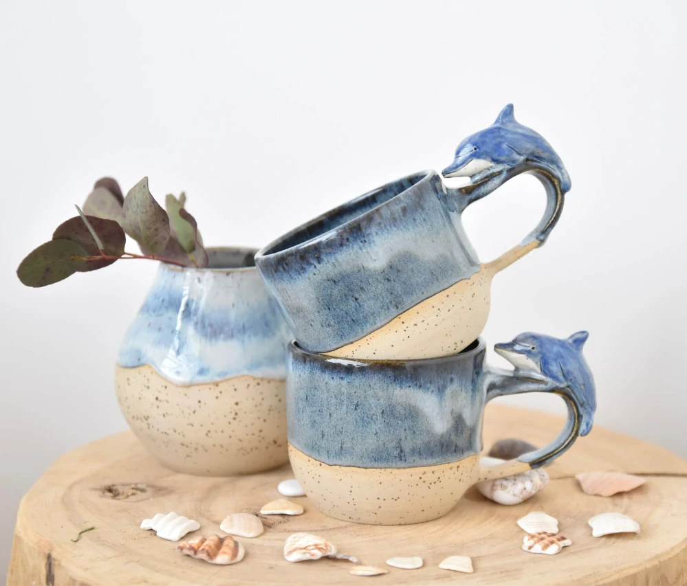 Dolphin mug 🩵 (cca 2,8dcl)